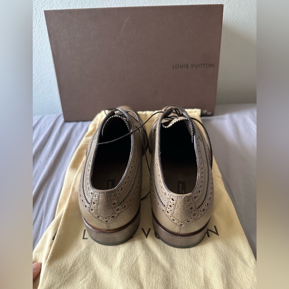 Louis Vuitton Men Shoes Tan Leather New Never Worn 9.5UK 10.5US - Picture 3 of 5